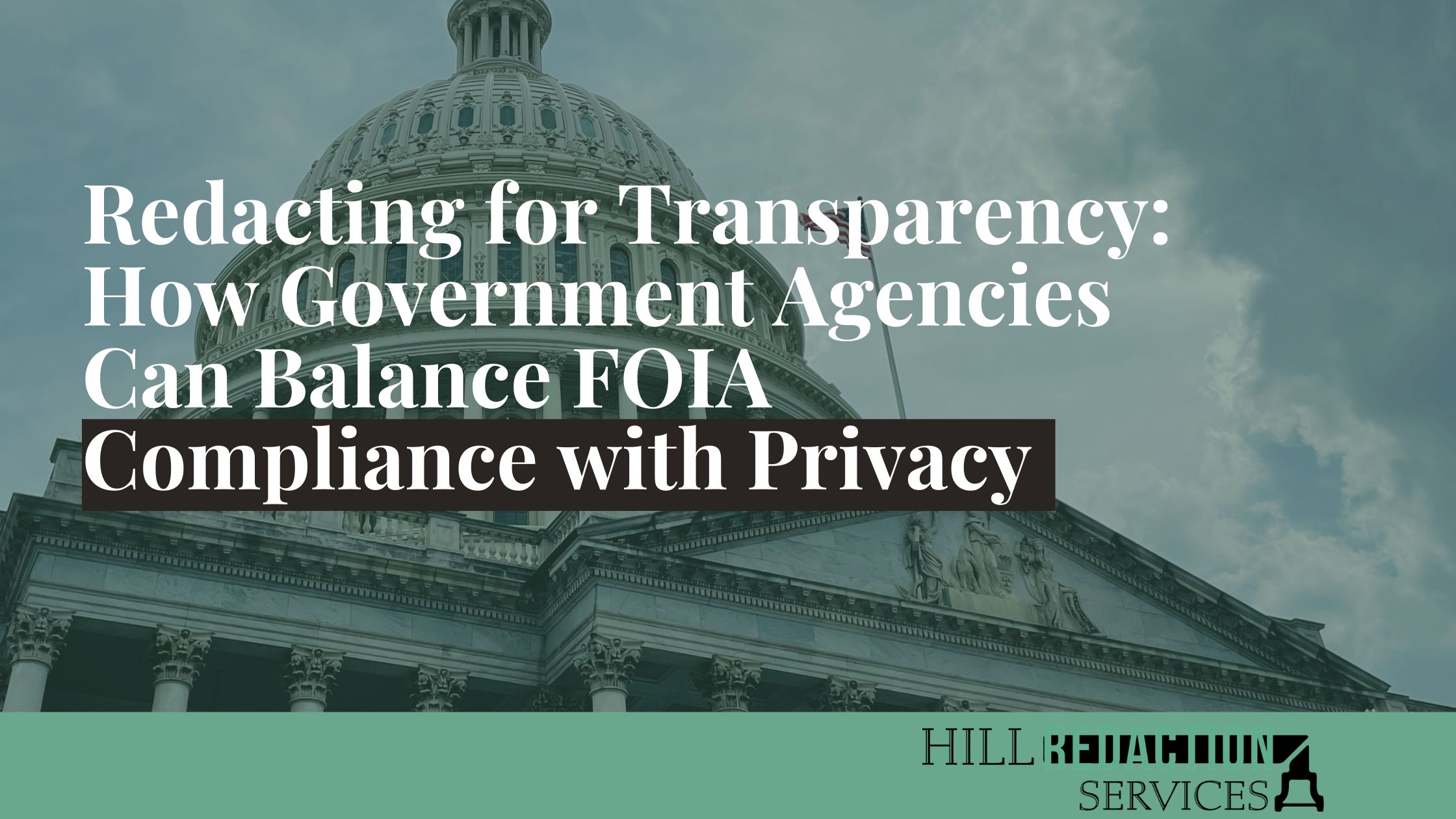 Redacting for Transparency How Government Agencies Can Balance FOIA Compliance with Privacy
