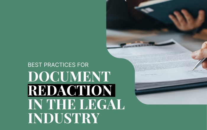 Best Practices for Document Redaction in the Legal Industry - A White Paper by Hill Redaction Services