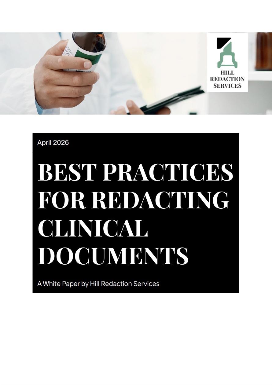 Best Practices for Redacting Clinical Trial Documents